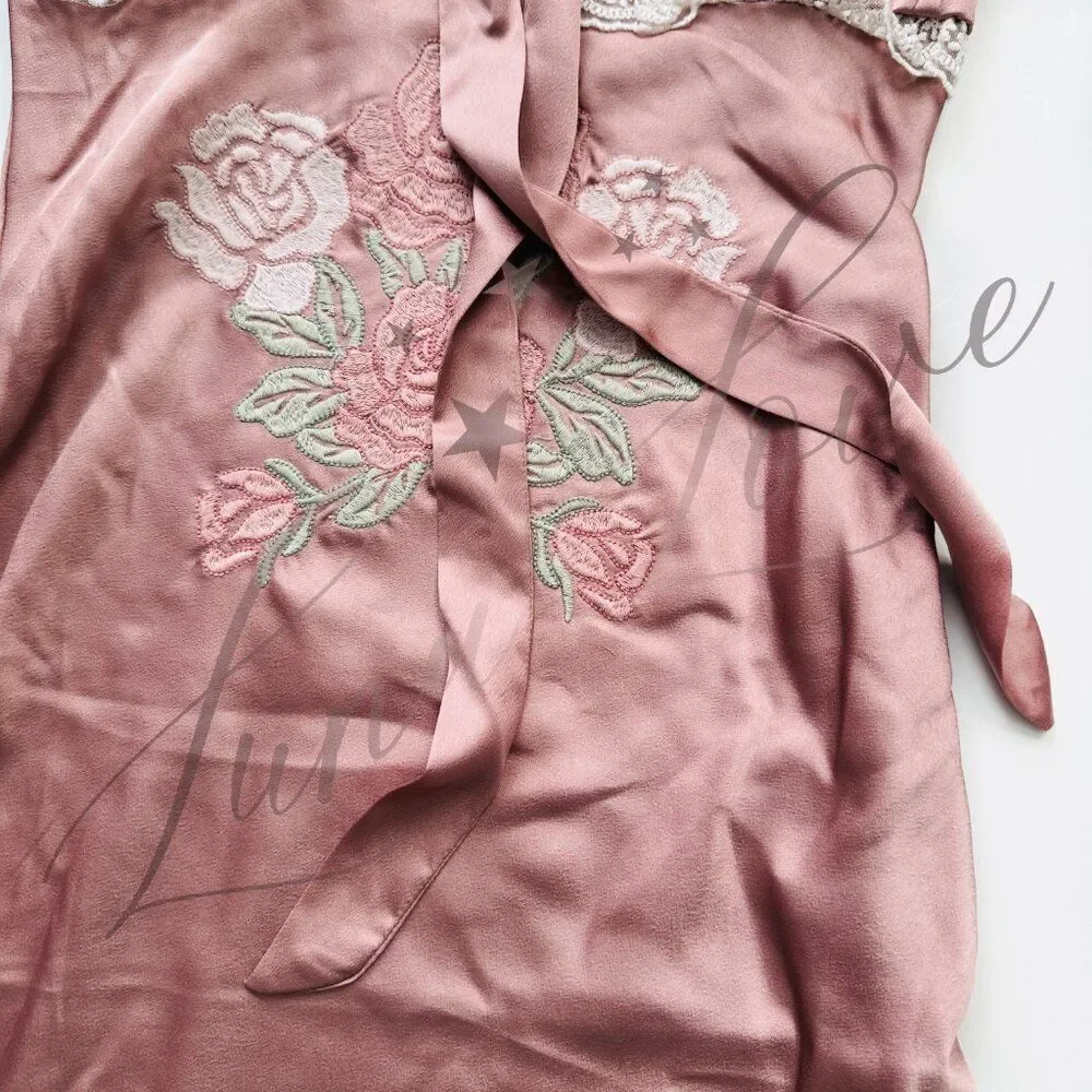 FOR LOVE & LEMONS Chelsea Embroidered Floral Maxi Dress NWT! - Picture 6 of 14